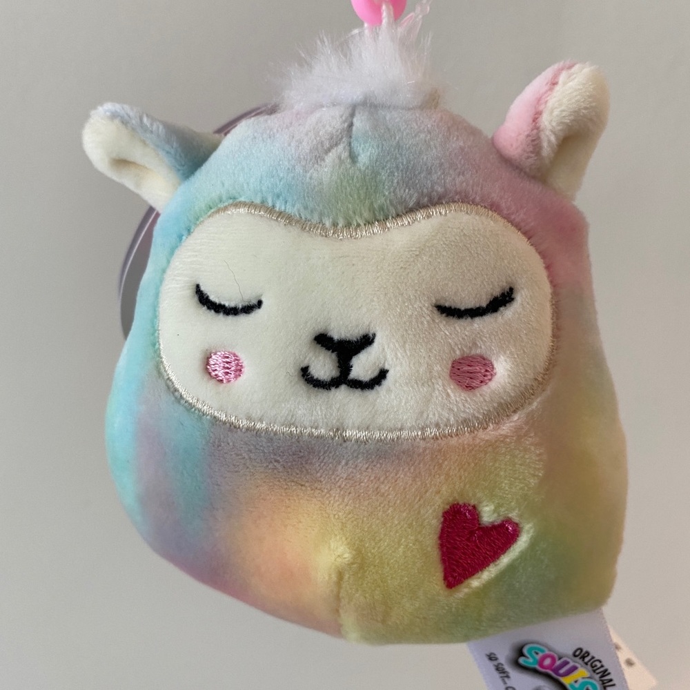NWT Squishmallows 3.5” Leslie the Llama Clip On
